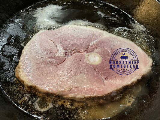 Red Wattle Mesquite-Smoked Ham Steaks